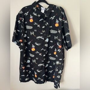 Disney Lucas Films Star Wars Button Down Shirt